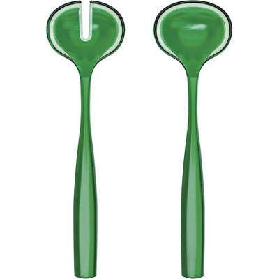 Couverts à Salade Guzzini Dolcevita en Plastique Biologique - Vert Émeraude - 28cm - Publicité Couverts à Salade Guzzini Dolcevita en Plastique Biologique - Vert Émeraude - 28cm - Publicité