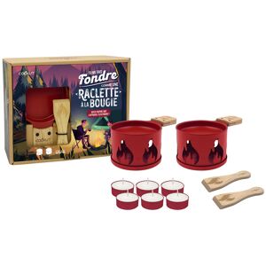 Service à raclette à la bougie cookut lumi édition limitée services poêlons et spatules pour 2 Flamme - Rouge