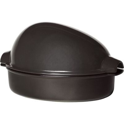 Emile Henry Grand Rôtissoire pour Poulet E-box 415x275mm Fusain - Rôtissoire pour Poulet - Publicité Emile Henry Grand Rôtissoire pour Poulet E-box 415x275mm Fusain - Rôtissoire pour Poulet - Publicité