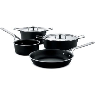 Batterie de cuisine alessi pots&pans; 6 pièces design par jasper morrison - Publicité Batterie de cuisine alessi pots&pans; 6 pièces design par jasper morrison - Publicité