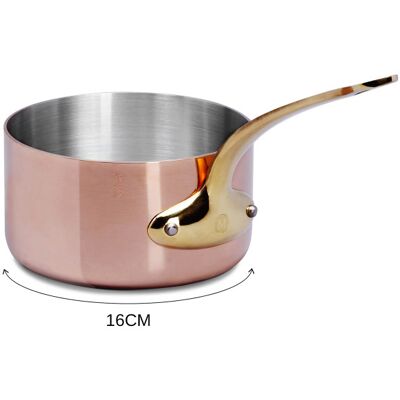 Casserole en cuivre inox mauviel m'héritage 200b compatible tous feux sauf induction 16cm - Publicité Casserole en cuivre inox mauviel m'héritage 200b compatible tous feux sauf induction 16cm - Publicité