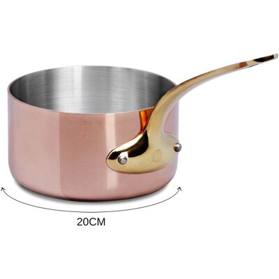 Casserole en cuivre inox mauviel m'héritage 200b compatible tous feux sauf induction 20cm - Publicité Casserole en cuivre inox mauviel m'héritage 200b compatible tous feux sauf induction 20cm - Publicité
