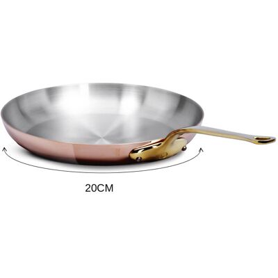 Poêle à frire en cuivre mauviel m'héritage 200b tous feux sauf induction 20cm - Publicité Poêle à frire en cuivre mauviel m'héritage 200b tous feux sauf induction 20cm - Publicité