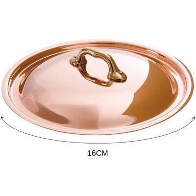 Couvercle en cuivre mauviel m'héritage 200b avec anse en bronze 16cm - Publicité Couvercle en cuivre mauviel m'héritage 200b avec anse en bronze 16cm - Publicité