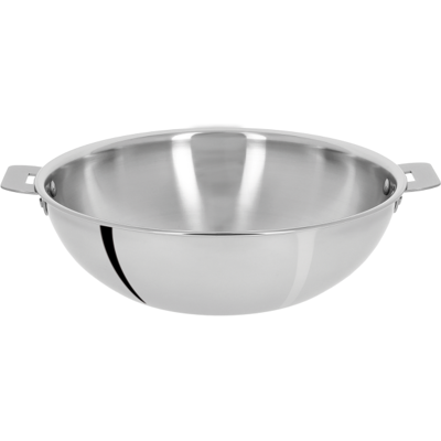 Wok cristel casteline amovible en inox 3 plis 20cm - Publicité Wok cristel casteline amovible en inox 3 plis 20cm - Publicité