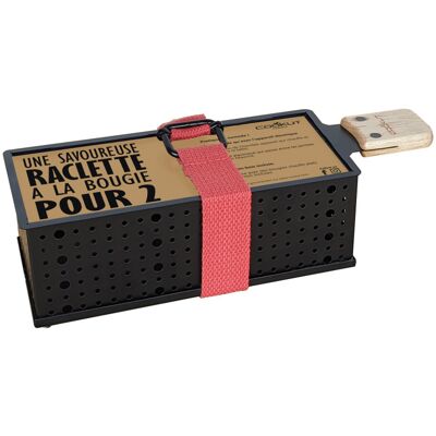 Service à raclette à la bougie cookut lumi duo pour 2 - Publicité Service à raclette à la bougie cookut lumi duo pour 2 - Publicité