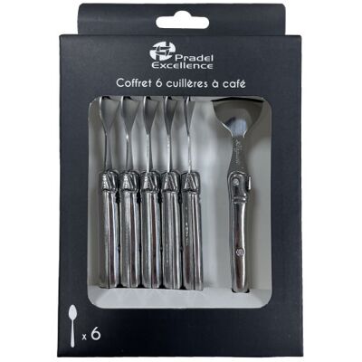 Pradel Excellence Coffret 6 cuillères à café laguiole tribloc - Publicité Pradel Excellence Coffret 6 cuillères à café laguiole tribloc - Publicité