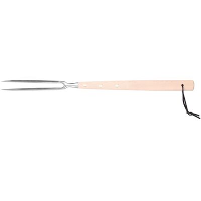 Fourchette de service pour barbecue au nain 48cm en hêtre - Publicité Fourchette de service pour barbecue au nain 48cm en hêtre - Publicité