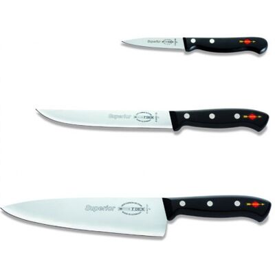 Coffret de 3 couteaux de cuisine pro dick superior chef+universel+office - Publicité Coffret de 3 couteaux de cuisine pro dick superior chef+universel+office - Publicité