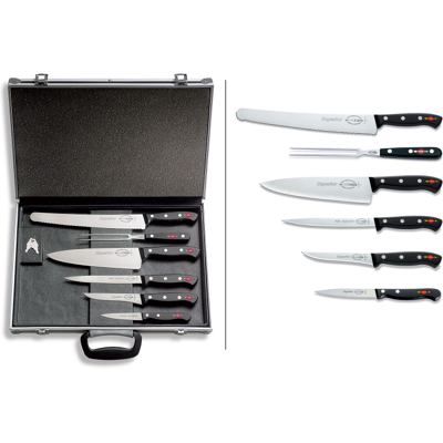 Ensemble de Couteaux Superior de F. Dick - Outils de Cuisine & Étui Magnétique - Publicité Ensemble de Couteaux Superior de F. Dick - Outils de Cuisine & Étui Magnétique - Publicité