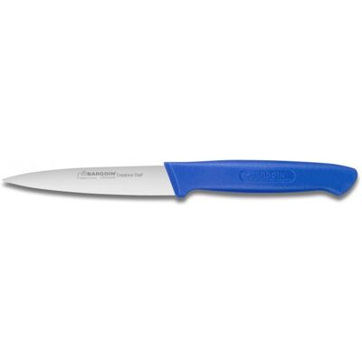 Fischer-Bargoin Couteau d'office bargoin creative chef 10cm manche surmoulé bleu - Publicité Fischer-Bargoin Couteau d'office bargoin creative chef 10cm manche surmoulé bleu - Publicité
