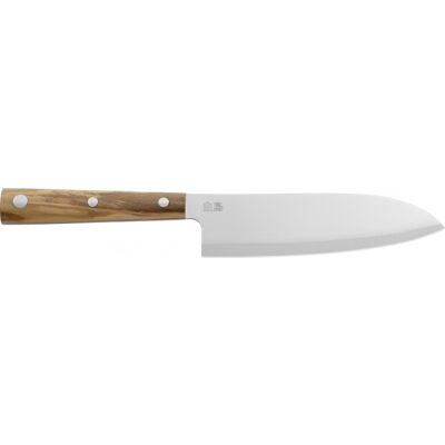 Couteau santoku due cigni hakucho 18cm manche olivier - Publicité Couteau santoku due cigni hakucho 18cm manche olivier - Publicité