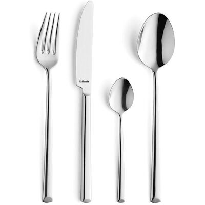 Ménagère 24 couverts de table amefa métropole première inox 18/10 - Publicité Ménagère 24 couverts de table amefa métropole première inox 18/10 - Publicité