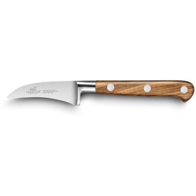 Couteau bec d'oiseau sabatier provençao 100% forgé 6cm manche olivier - Publicité Couteau bec d'oiseau sabatier provençao 100% forgé 6cm manche olivier - Publicité