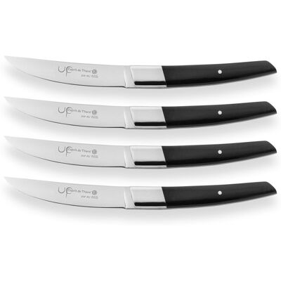 Coffret de table au nain up 4 couteaux à steak 11cm Noir - Publicité Coffret de table au nain up 4 couteaux à steak 11cm Noir - Publicité