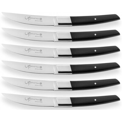 Coffret de table au nain up 6 couteaux à steak 11cm Noir - Publicité Coffret de table au nain up 6 couteaux à steak 11cm Noir - Publicité
