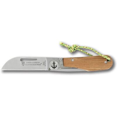 Couteau pliant liner london claude dozorme manche teck 11cm - Publicité Couteau pliant liner london claude dozorme manche teck 11cm - Publicité