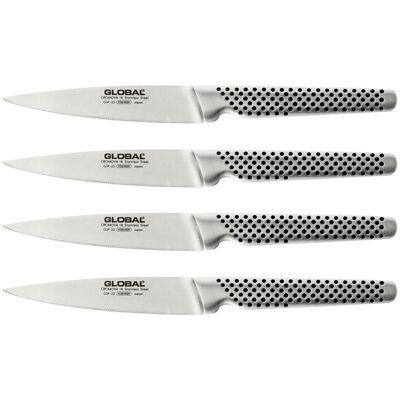 Coffret de 4 couteaux à steak japonais global gsf4023 lames crantées 11cm - Publicité Coffret de 4 couteaux à steak japonais global gsf4023 lames crantées 11cm - Publicité