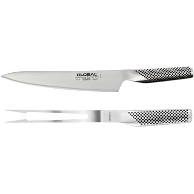 Set 2 couverts à viande japonais global g313 acier inox - Publicité Set 2 couverts à viande japonais global g313 acier inox - Publicité