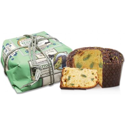 Panettone chiostro di saronno pistache 750g haut de gamme - fabrication italienne artisanale - Publicité Panettone chiostro di saronno pistache 750g haut de gamme - fabrication italienne artisanale - Publicité