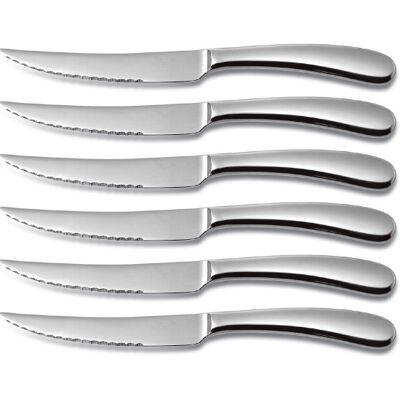 Coffret bois 6 couteaux à steak comas sutil acier inox 13/0 - Publicité Coffret bois 6 couteaux à steak comas sutil acier inox 13/0 - Publicité