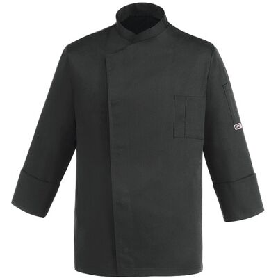 Veste de cuisine unisexe egochef cheap air plus noire polyester et coton à manches longues S - Publicité Veste de cuisine unisexe egochef cheap air plus noire polyester et coton à manches longues S - Publicité