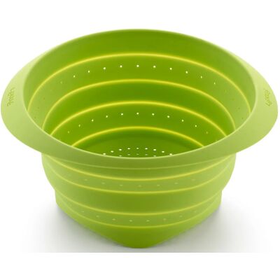 Lekue Passoire rétractable lékué ø23cm en silicone platinum Vert - Publicité Lekue Passoire rétractable lékué ø23cm en silicone platinum Vert - Publicité