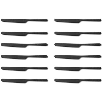 Set de 12 couteaux de table culter kodai xl 19,5cm Vintage Black - Publicité Set de 12 couteaux de table culter kodai xl 19,5cm Vintage Black - Publicité