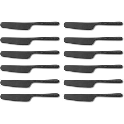 Set de 12 couteaux à beurre culter kodai 15,5cm Vintage Black - Publicité Set de 12 couteaux à beurre culter kodai 15,5cm Vintage Black - Publicité