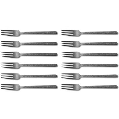 Set de 12 fourchettes de table culter kodai 3 dents xl 19,5cm Vintage Grey - Publicité Set de 12 fourchettes de table culter kodai 3 dents xl 19,5cm Vintage Grey - Publicité