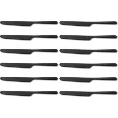 Set de 12 couteaux de table culter kodai 18,3cm Vintage Black - Publicité Set de 12 couteaux de table culter kodai 18,3cm Vintage Black - Publicité