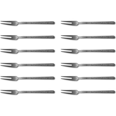 Set de 12 fourchettes de table culter kodai 2 dents 17,9cm Vintage Grey - Publicité Set de 12 fourchettes de table culter kodai 2 dents 17,9cm Vintage Grey - Publicité