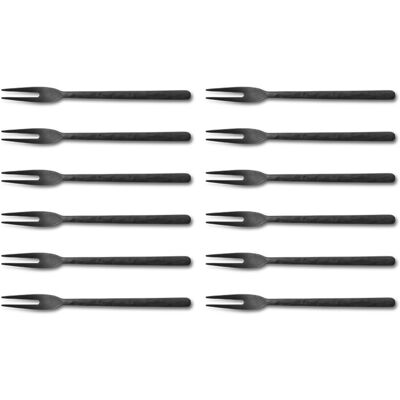 Set de 12 fourchettes à dessert culter kodai 13,8cm Vintage Black - Publicité Set de 12 fourchettes à dessert culter kodai 13,8cm Vintage Black - Publicité