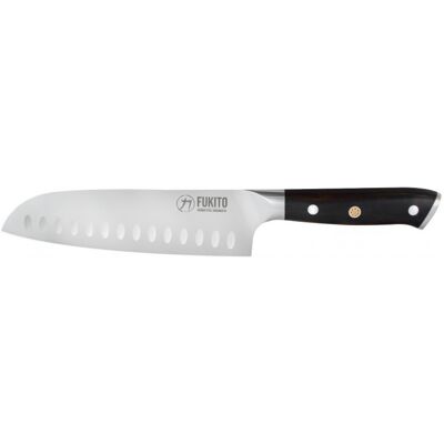 Couteau santoku fukito ebène x50 18cm - Publicité Couteau santoku fukito ebène x50 18cm - Publicité
