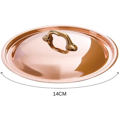 Couvercle en cuivre mauviel m'héritage 200b avec anse en bronze 14cm - Publicité Couvercle en cuivre mauviel m'héritage 200b avec anse en bronze 14cm - Publicité