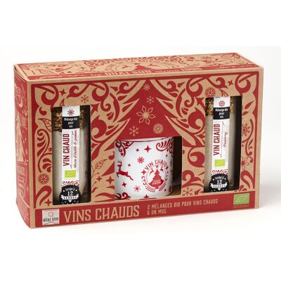 Quai Sud France Coffret quai sud spécial vin chaud - 2 mélanges bio + 1 mug - Publicité Quai Sud France Coffret quai sud spécial vin chaud - 2 mélanges bio + 1 mug - Publicité