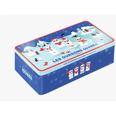 Boite cadeau collector 34 oursons en guimauve sophie m les givrés - Publicité Boite cadeau collector 34 oursons en guimauve sophie m les givrés - Publicité