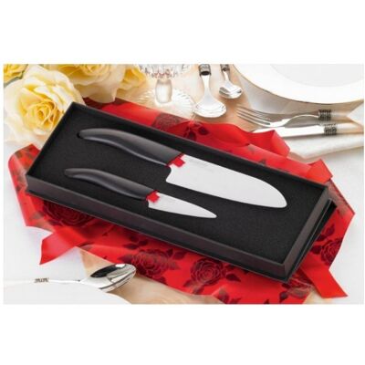 Coffret cadeau kyocera 2 couteaux céramique haut-de-gamme - Publicité Coffret cadeau kyocera 2 couteaux céramique haut-de-gamme - Publicité