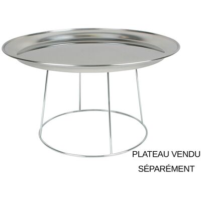 Support pour plateau de fruits de mer universel 19 ou 24cm en acier chromé - Publicité Support pour plateau de fruits de mer universel 19 ou 24cm en acier chromé - Publicité