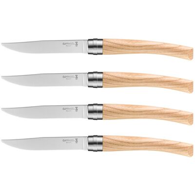 Coffret 4 couteaux opinel table chic lame 10cm acier sandvik Frêne - Publicité Coffret 4 couteaux opinel table chic lame 10cm acier sandvik Frêne - Publicité