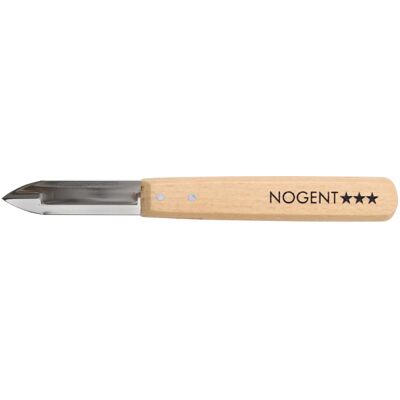 éplucheur nogent classic simple tranchant manche en hêtre 16cm pour droitiers - Publicité éplucheur nogent classic simple tranchant manche en hêtre 16cm pour droitiers - Publicité