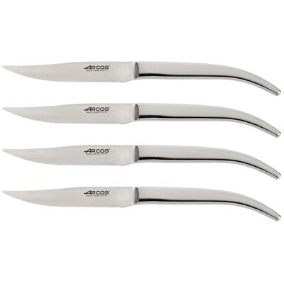 Coffret de 4 couteaux à steak arcos steel-force tout en inox lame dentelée 11cm - Publicité Coffret de 4 couteaux à steak arcos steel-force tout en inox lame dentelée 11cm - Publicité