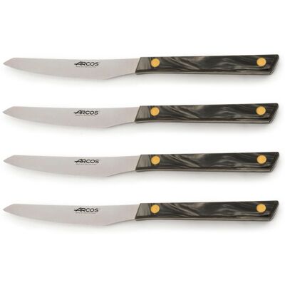 Coffret de 4 couteaux à steak arcos flysch lame dentelée 11cm - Publicité Coffret de 4 couteaux à steak arcos flysch lame dentelée 11cm - Publicité