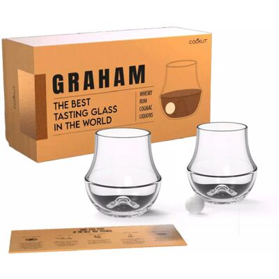 Coffret cadeau 2 verres de dégustation cookut graham + billes en marbre + guide - Publicité Coffret cadeau 2 verres de dégustation cookut graham + billes en marbre + guide - Publicité