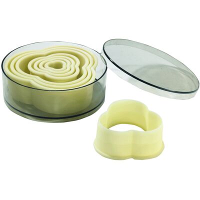 Set de 8 découpoirs professionnels polyglass forme trèfle unie - Publicité Set de 8 découpoirs professionnels polyglass forme trèfle unie - Publicité