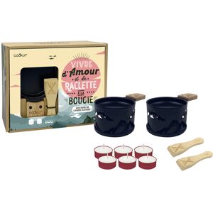 Service à raclette à la bougie cookut lumi édition limitée services poêlons et spatules pour 2 Montagne - Noire