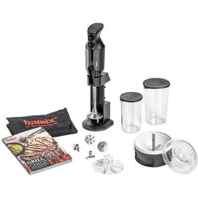 Coffret bamix barbecue m200 deluxe noir - accessoires + tablier + livre de recettes - Publicité Coffret bamix barbecue m200 deluxe noir - accessoires + tablier + livre de recettes - Publicité