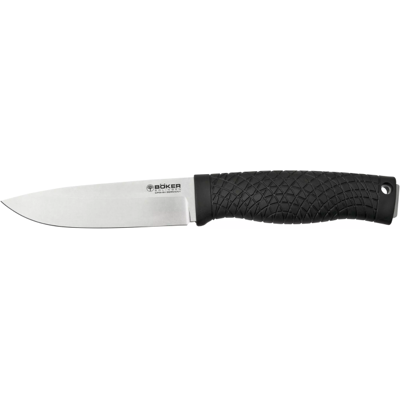 Böker Bronco - Couteau de bushcraft durable - 11,3cm, gris - Publicité Böker Bronco - Couteau de bushcraft durable - 11,3cm, gris - Publicité