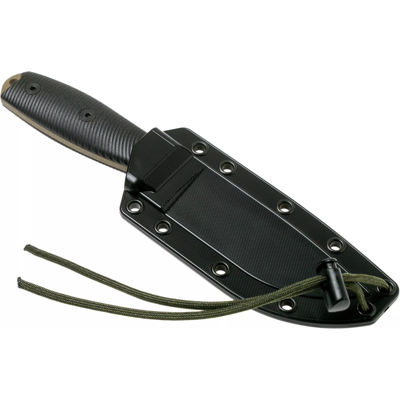Couteau esee 4 4pde-001 lame acier carbone dark earth 11,6cm manche g10 noir + étui - Publicité Couteau esee 4 4pde-001 lame acier carbone dark earth 11,6cm manche g10 noir + étui - Publicité