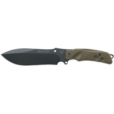 Fox Knives Couteau fox military rimor fx.9cm07od 17,5cm manche nylon/fibres de verre vert + étui - Publicité Fox Knives Couteau fox military rimor fx.9cm07od 17,5cm manche nylon/fibres de verre vert + étui - Publicité
